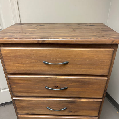 Solid Wood 5 Drawers Highboy Dresser