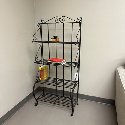 Four-Tiered Metal Shelf