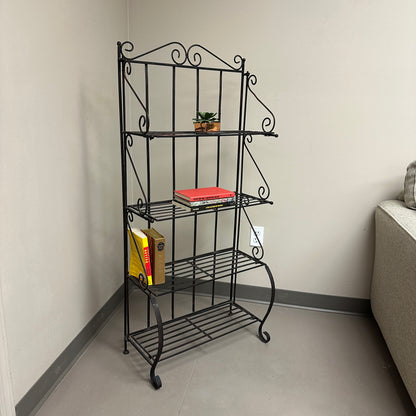 Four-Tiered Metal Shelf