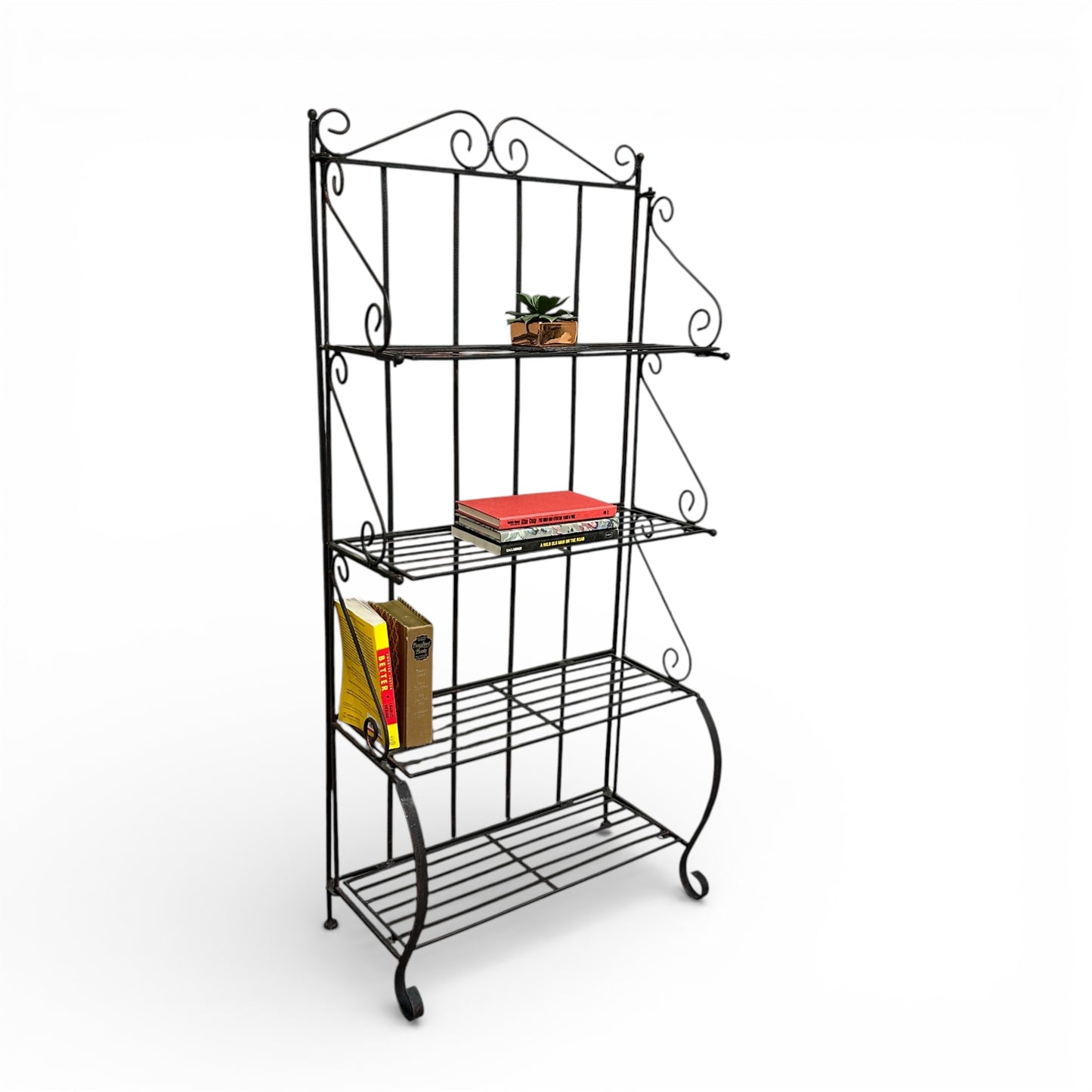 Four-Tiered Metal Shelf