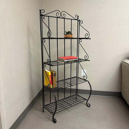 Four-Tiered Metal Shelf