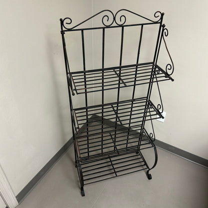 Four-Tiered Metal Shelf