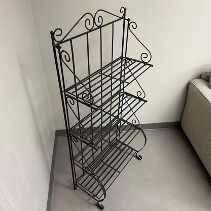 Four-Tiered Metal Shelf