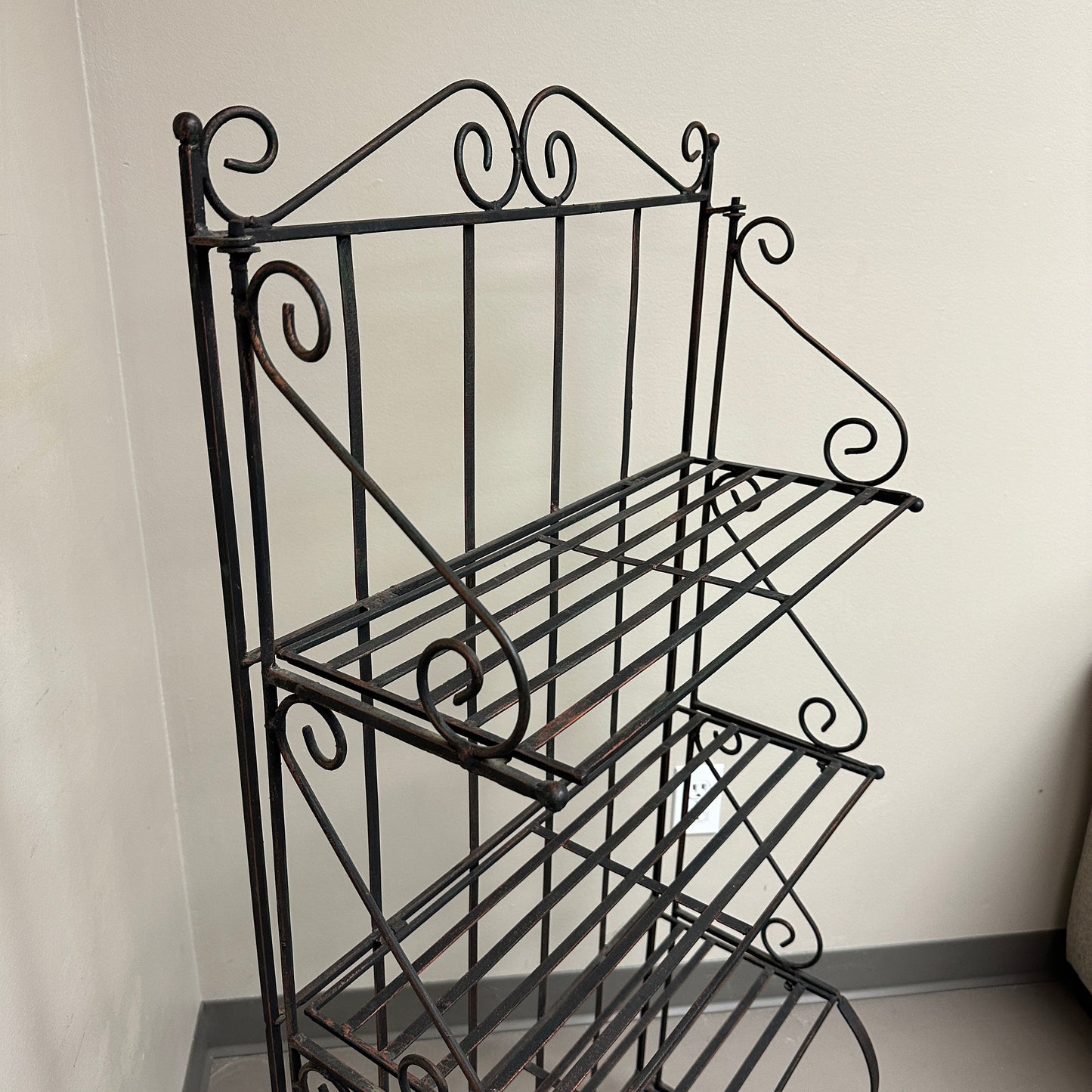 Four-Tiered Metal Shelf