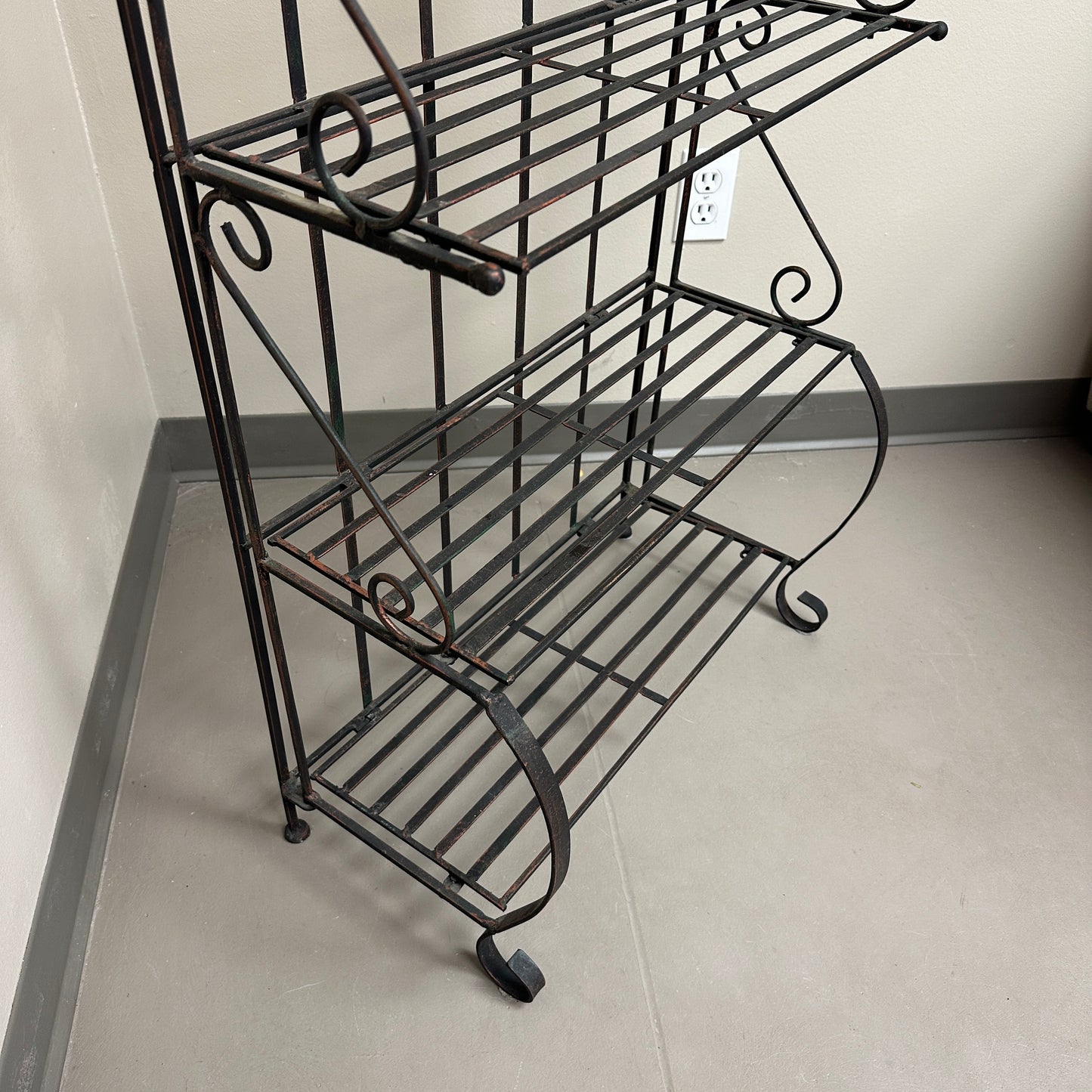 Four-Tiered Metal Shelf