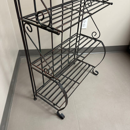 Four-Tiered Metal Shelf