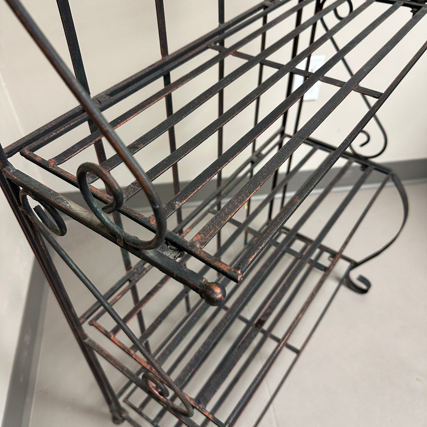 Four-Tiered Metal Shelf