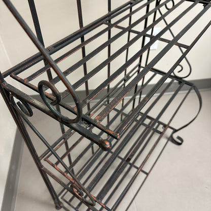 Four-Tiered Metal Shelf