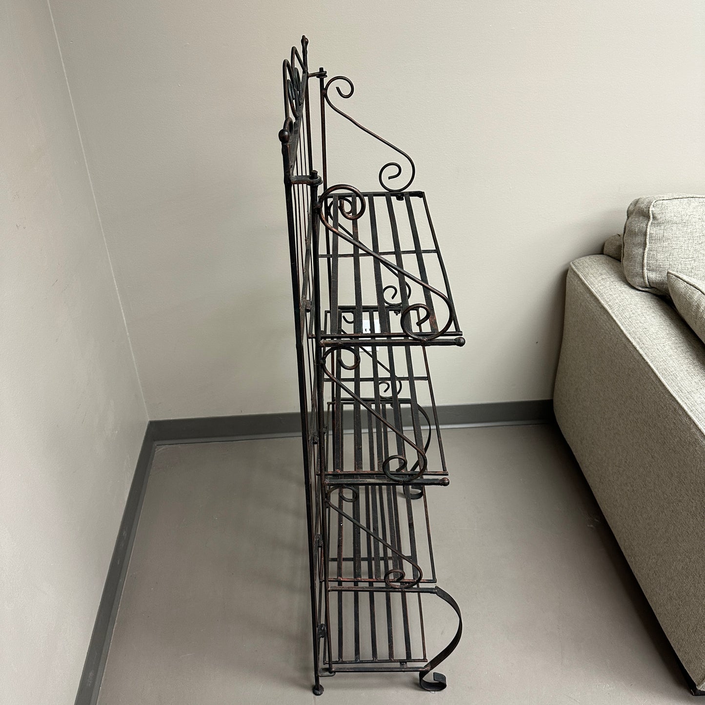 Four-Tiered Metal Shelf