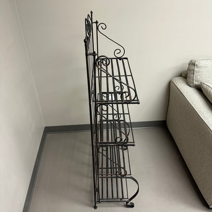 Four-Tiered Metal Shelf