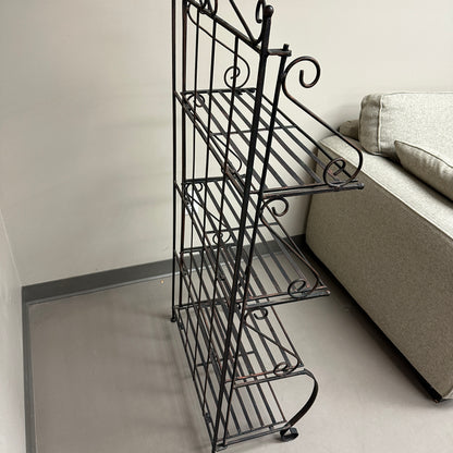 Four-Tiered Metal Shelf