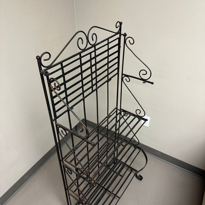 Four-Tiered Metal Shelf