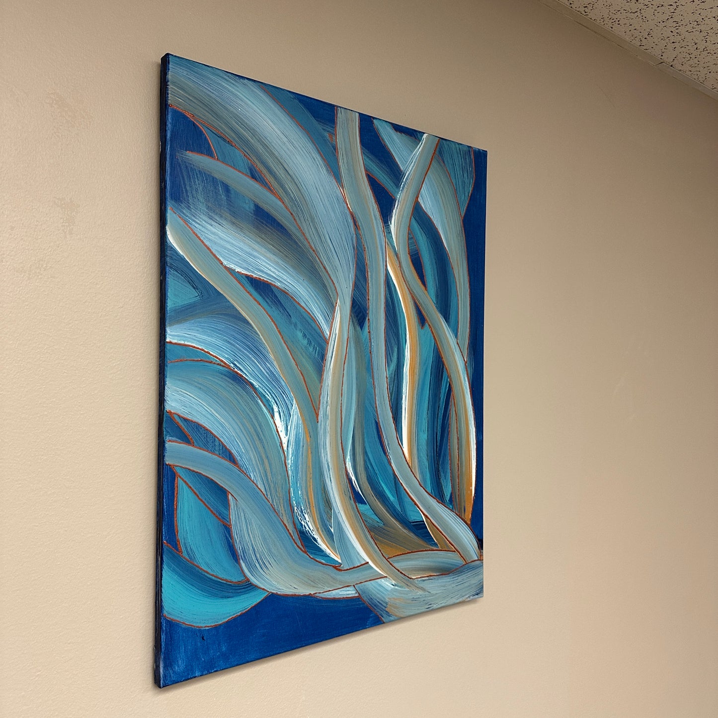Abbotsford Artist - Wave Abstract Painting