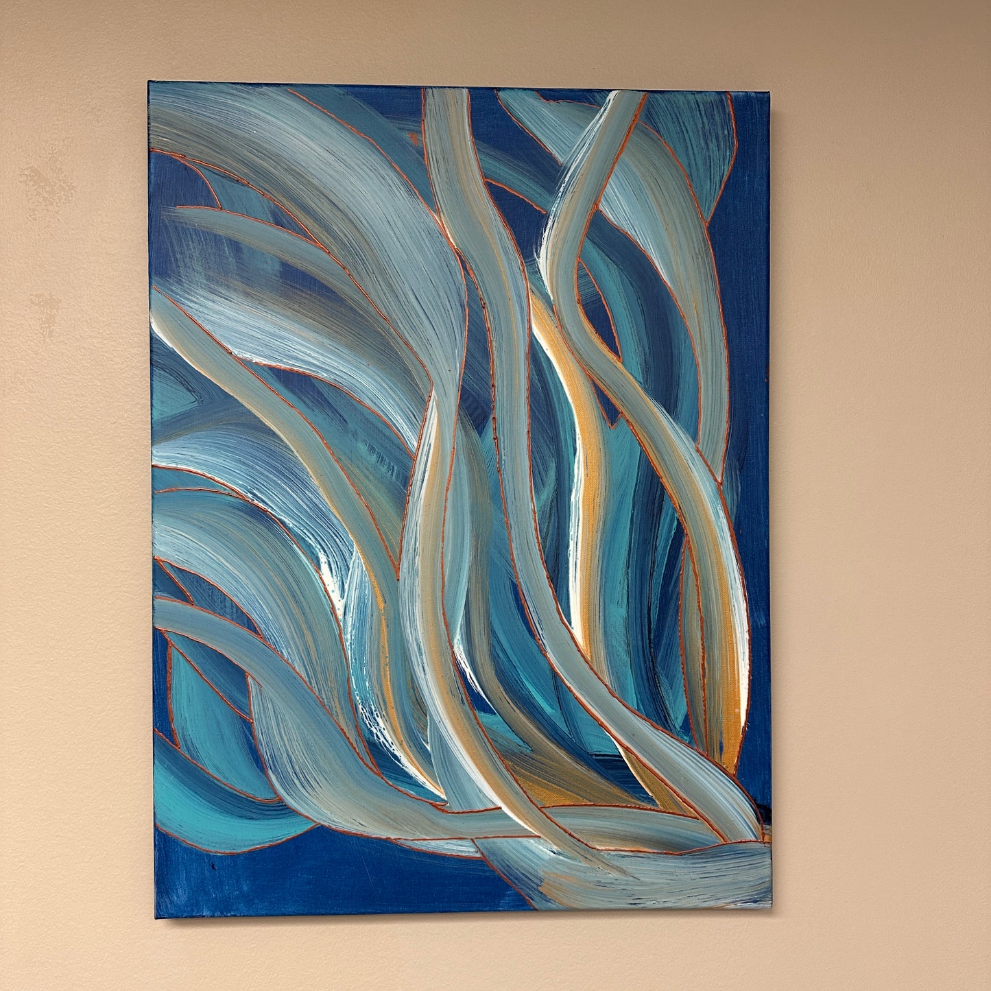 Abbotsford Artist - Wave Abstract Painting