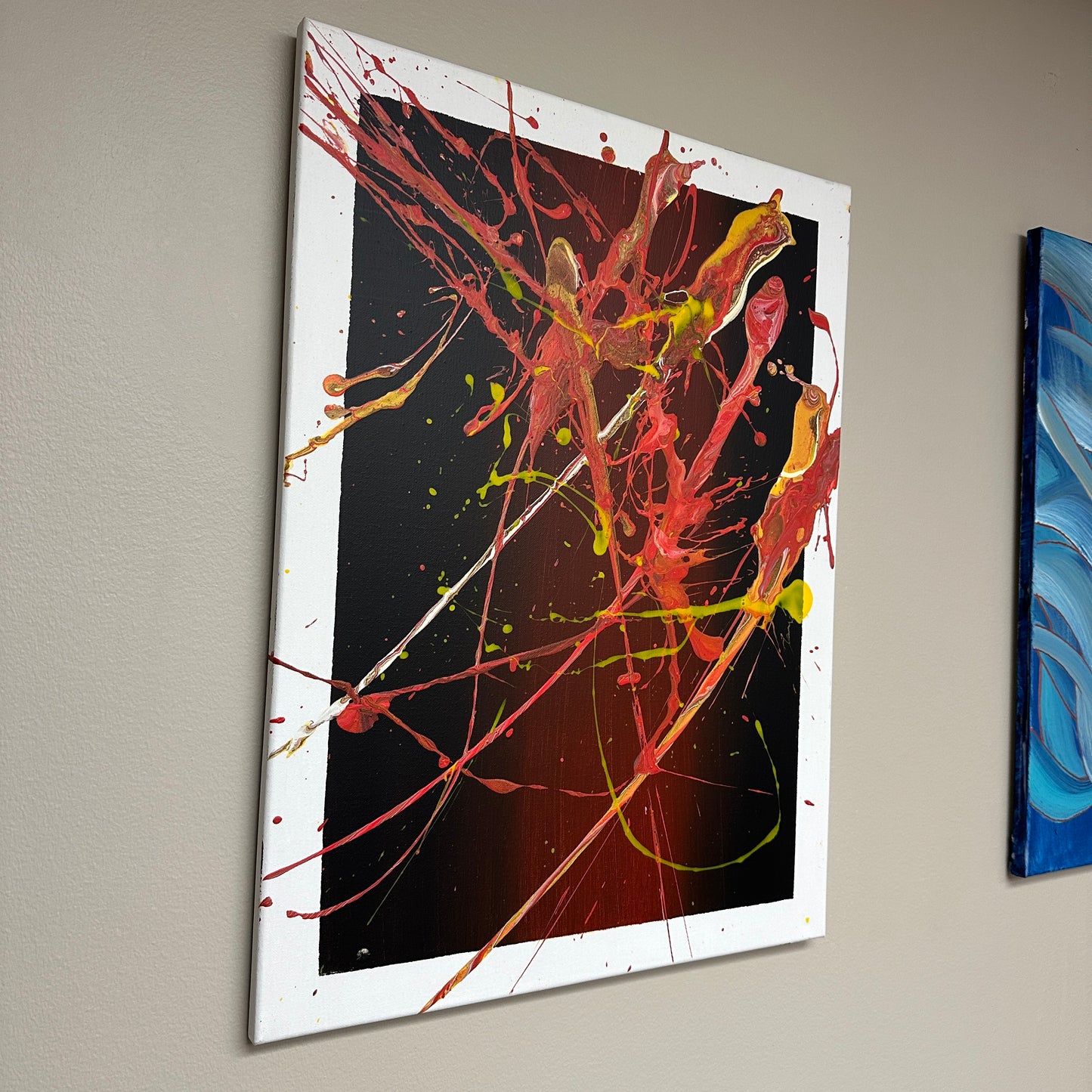 Abbotsford Artist - Splashed Abstract Painting