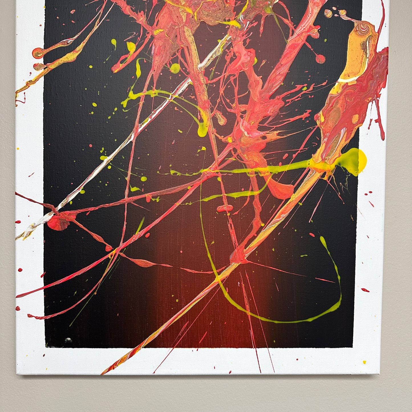 Abbotsford Artist - Splashed Abstract Painting