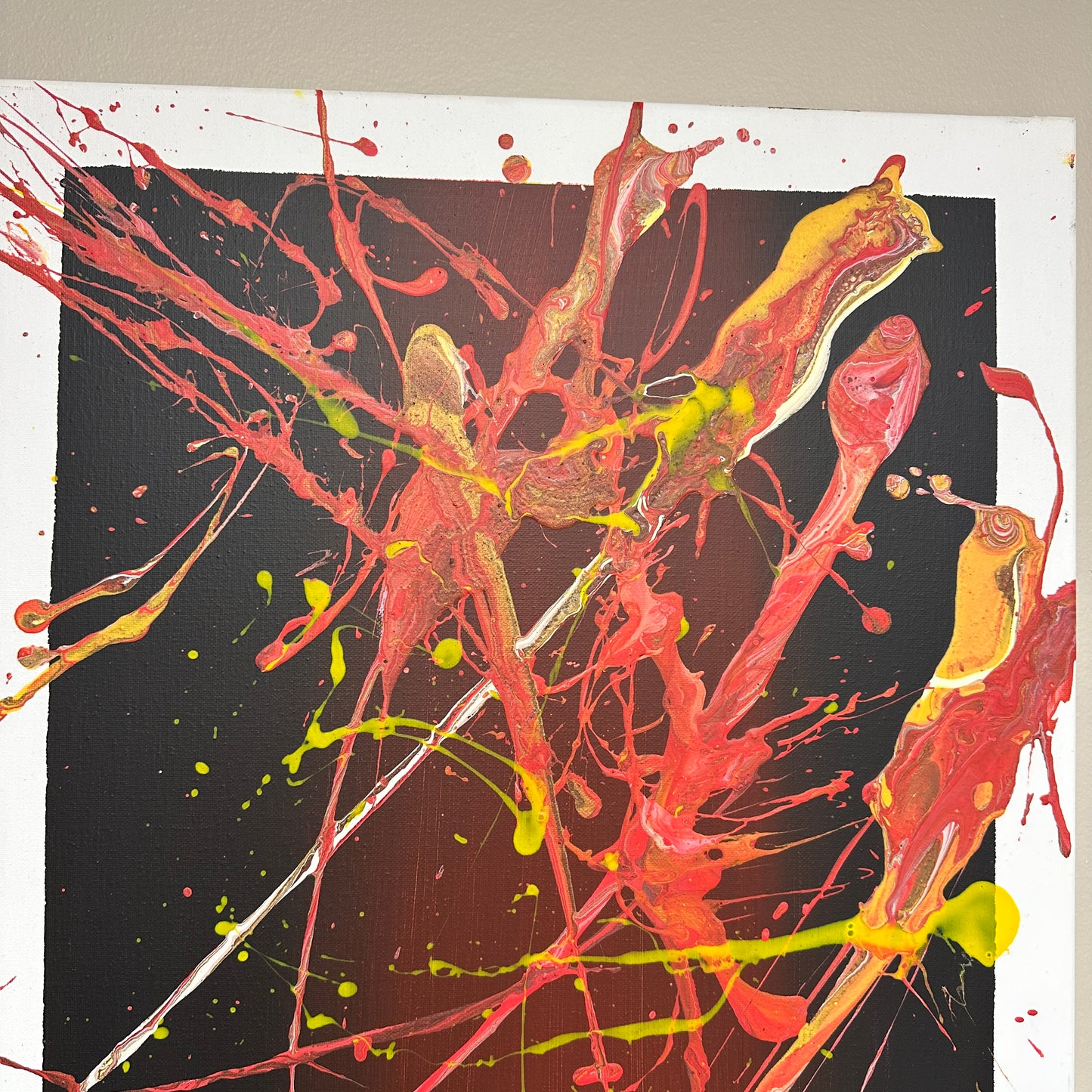 Abbotsford Artist - Splashed Abstract Painting