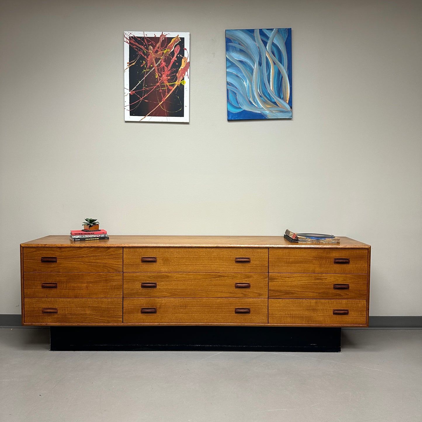 Mid-Century Modern Teak Credenza and Armoire