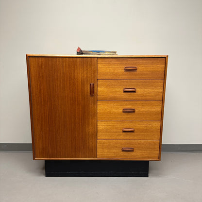 Mid-Century Modern Teak Credenza and Armoire