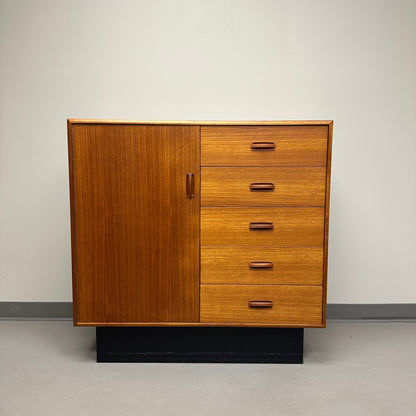Mid-Century Modern Teak Credenza and Armoire