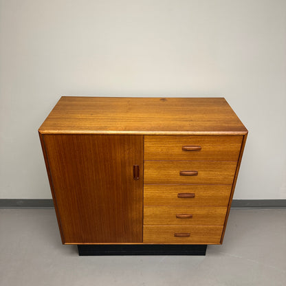 Mid-Century Modern Teak Credenza and Armoire