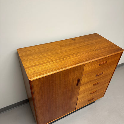 Mid-Century Modern Teak Credenza and Armoire