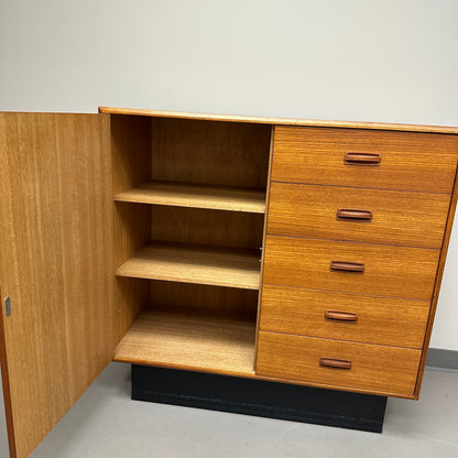 Mid-Century Modern Teak Credenza and Armoire
