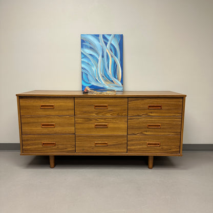 Mid-Century 9 Drawers Dresser by DeFehr