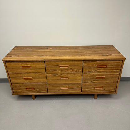 Mid-Century 9 Drawers Dresser by DeFehr