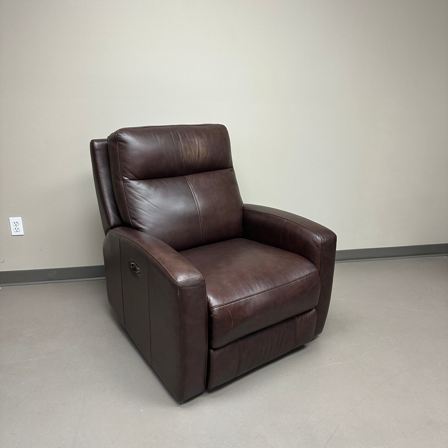 Dark Brown Power Recliner Chair