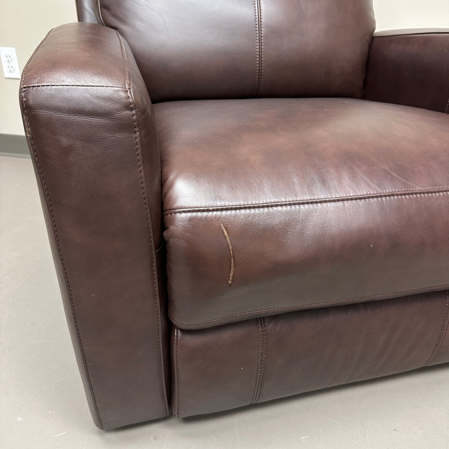 Dark Brown Power Recliner Chair