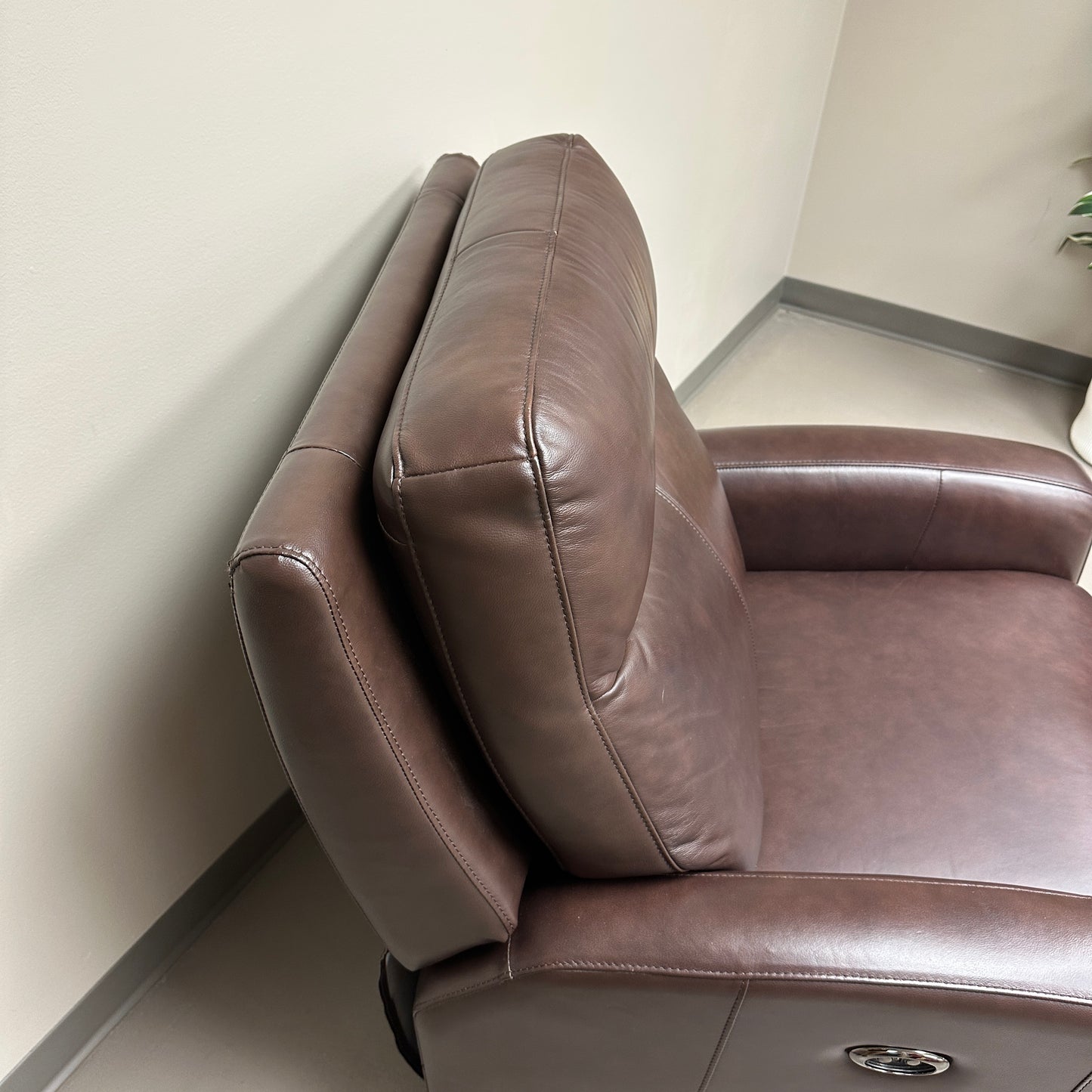 Dark Brown Power Recliner Chair