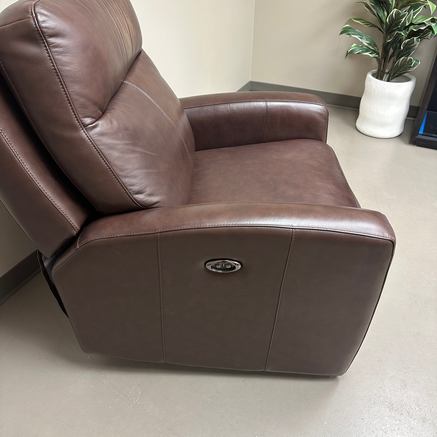 Dark Brown Power Recliner Chair