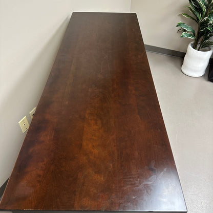 Solid Wood Dark Brown 6 Drawers Dresser