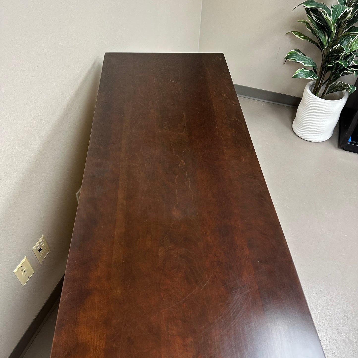 Solid Wood Dark Brown 6 Drawers Dresser