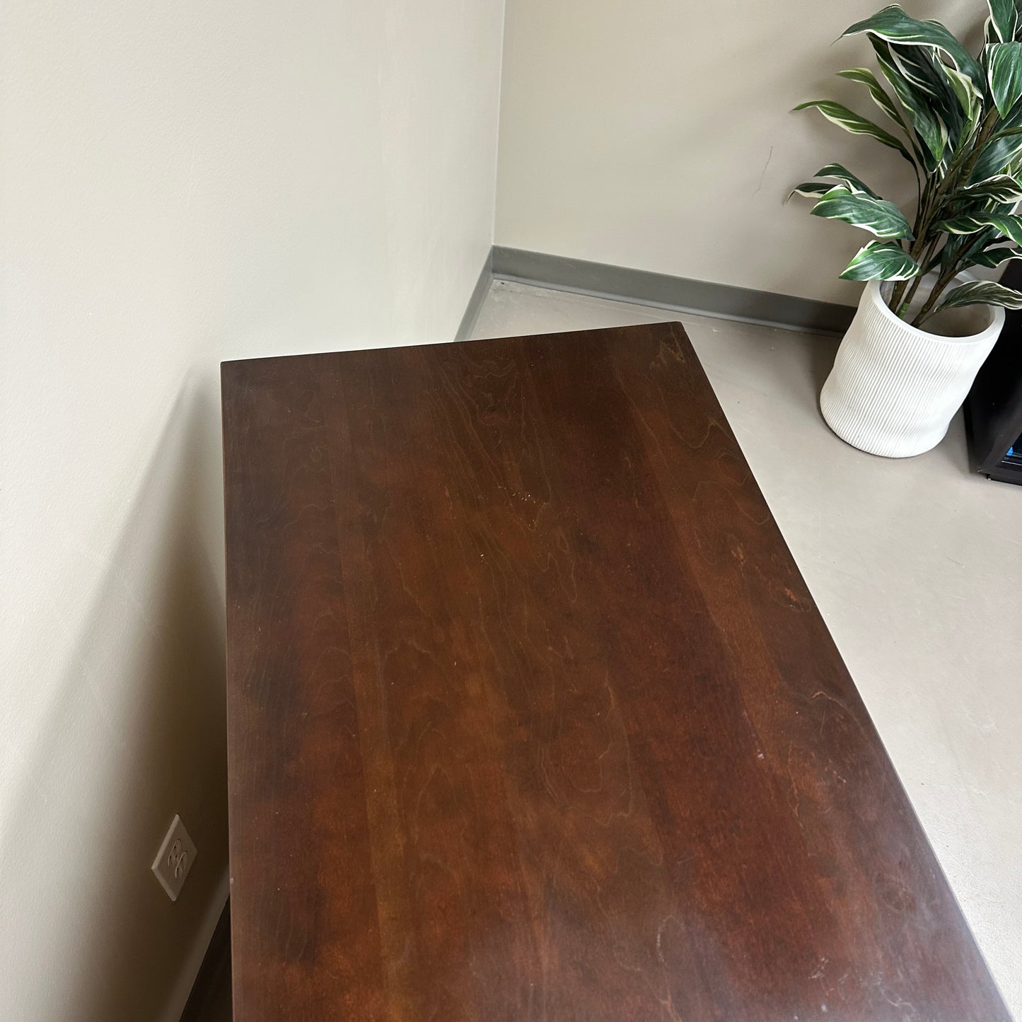 Solid Wood Dark Brown 6 Drawers Dresser