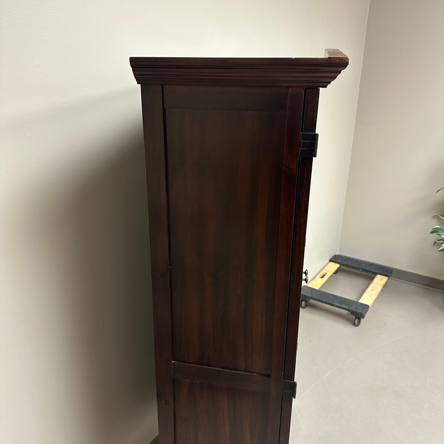 Pier 1 Stained Wood Storage Cabinet