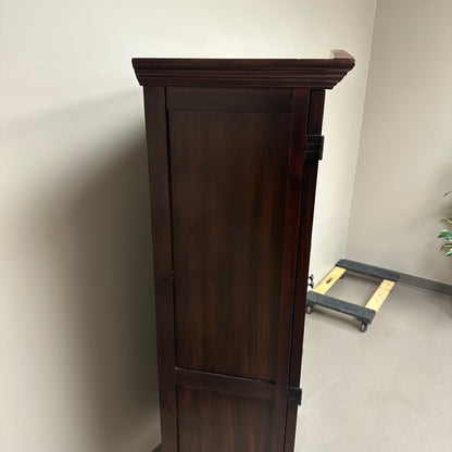 Pier 1 Stained Wood Storage Cabinet