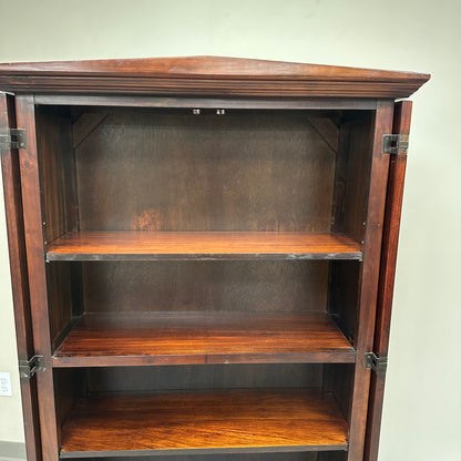 Pier 1 Stained Wood Storage Cabinet