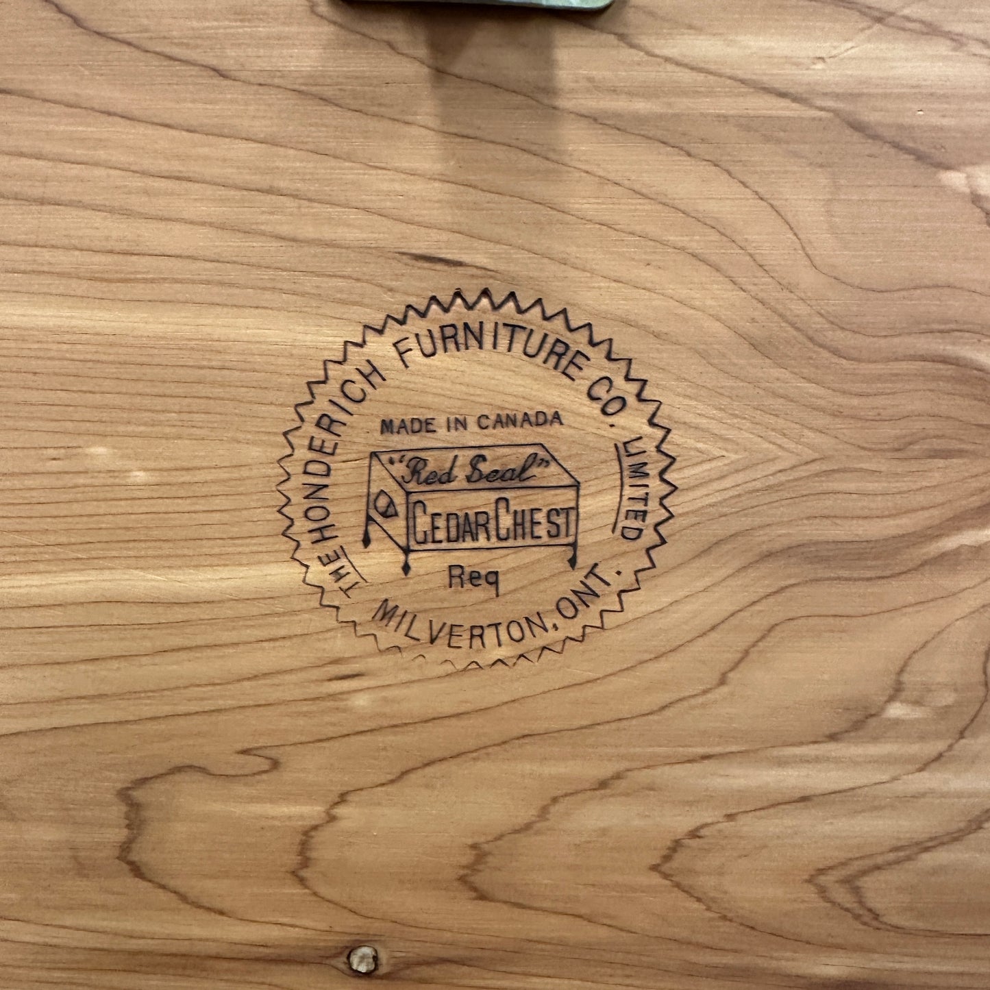 Antique Carved Cedar Lined Blanket Chest