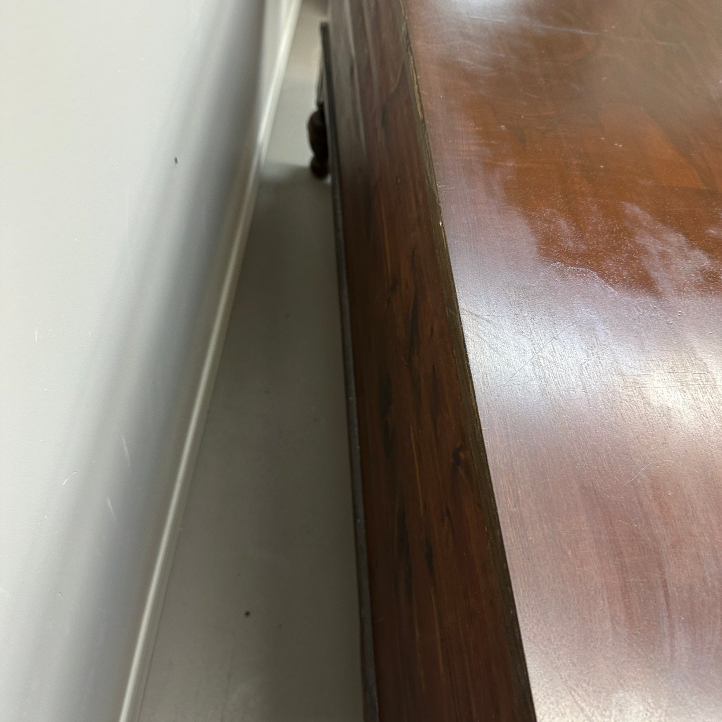 Antique Carved Cedar Lined Blanket Chest