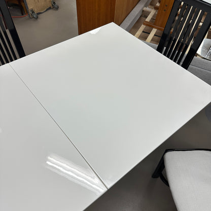 High-End Extendable Dining Table with Italian Dining Chairs