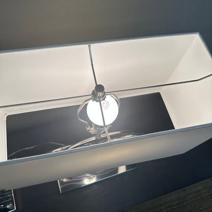 Spiral Polished Chrome Table Lamps (set of 2)