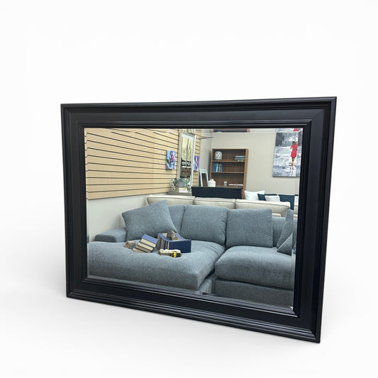 Black-Framed Wall Mirror
