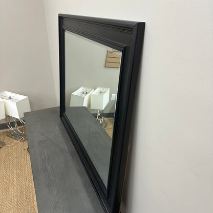 Black-Framed Wall Mirror