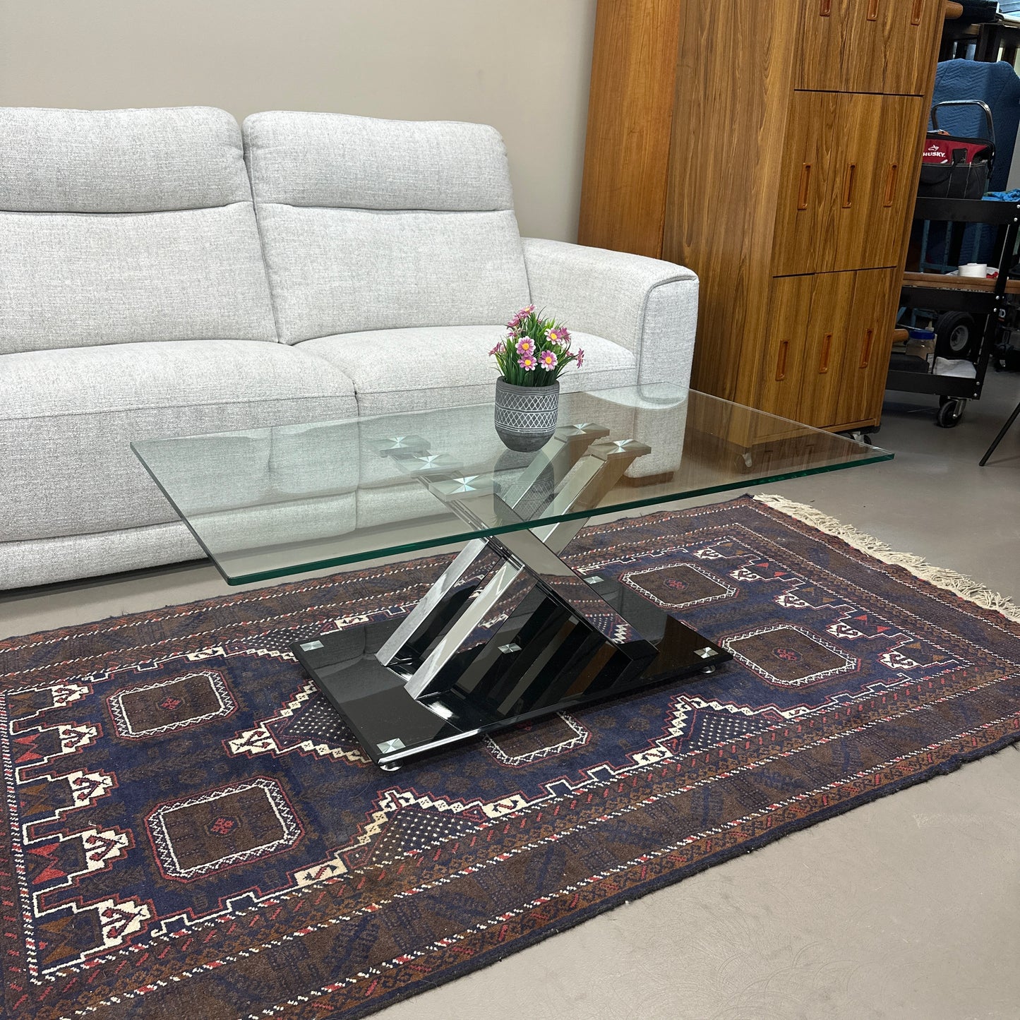 Brassex Glass Cocktail Table