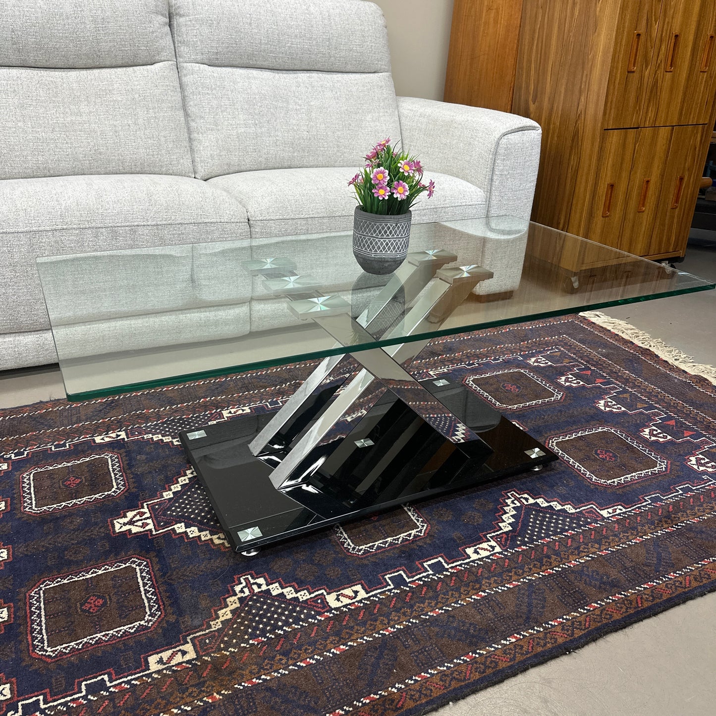 Brassex Glass Cocktail Table