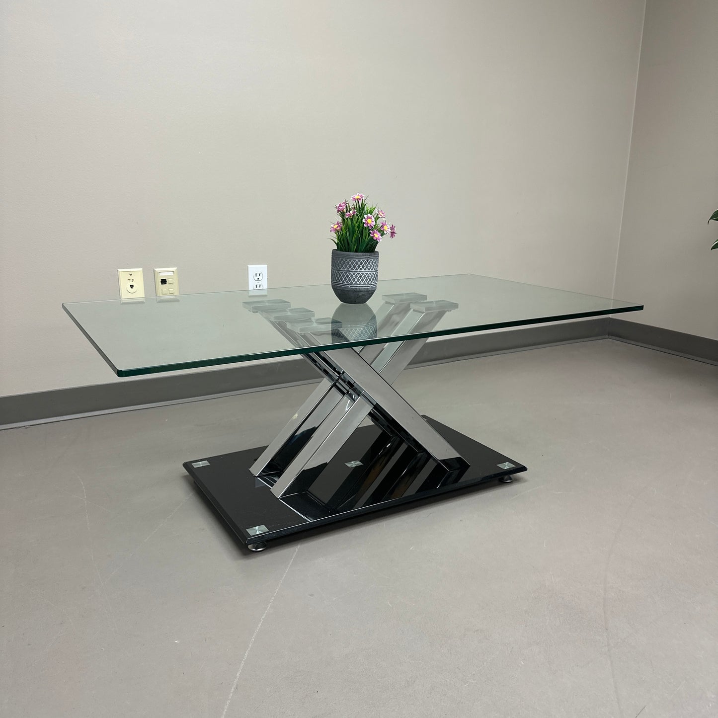 Brassex Glass Cocktail Table