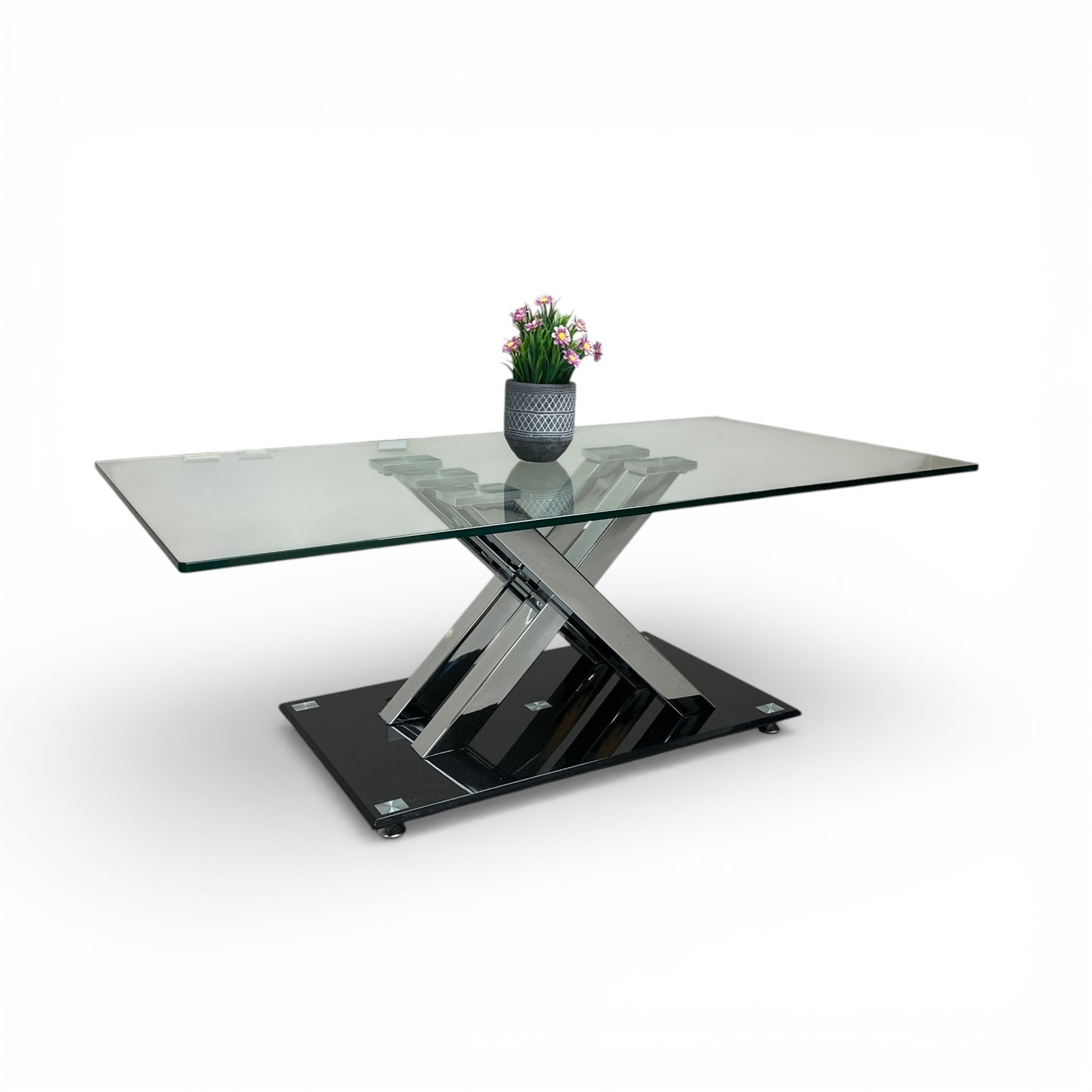 Brassex Glass Cocktail Table
