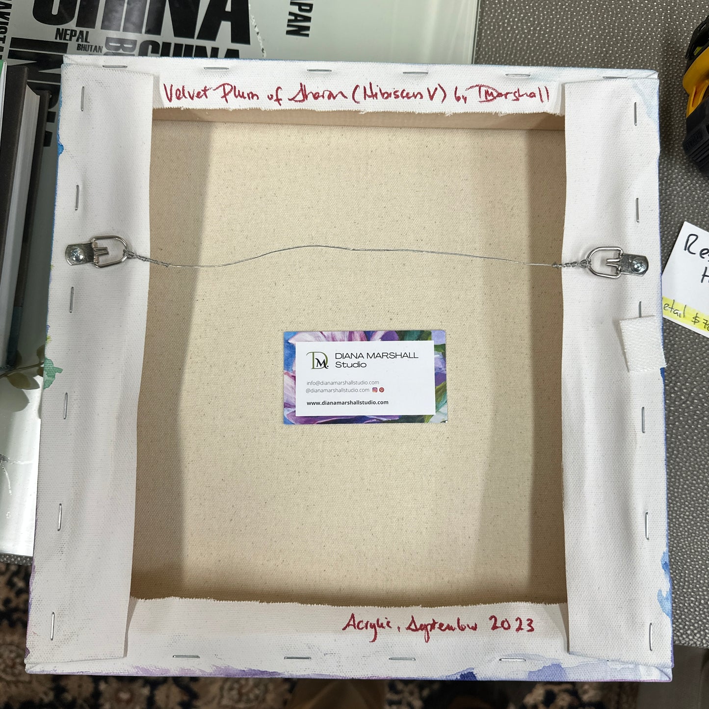 Abbotsford Artist - Velvet Plum of Sharon Paiting